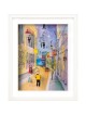 The Floating Street 3D Fantasy Painting on Glass , Tu B'Av Gifts , Isr
