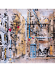 Scène de jazz de New York Peinture 3D sur verre d’Urban , Cadeaux Tu B'Av , I