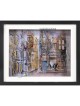 New York Jazz Scene 3D Painting on Glass of Urban  , Tu B'Av Gifts , I