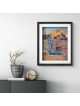 Peinture 3D colorée de la vieille ville de Paris Morning Glow, cadeaux Tu B'Av, I