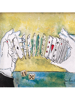 Mains magiques - Peinture sur verre 3D encadrée de cartes, cadeaux Tu B'Av, I