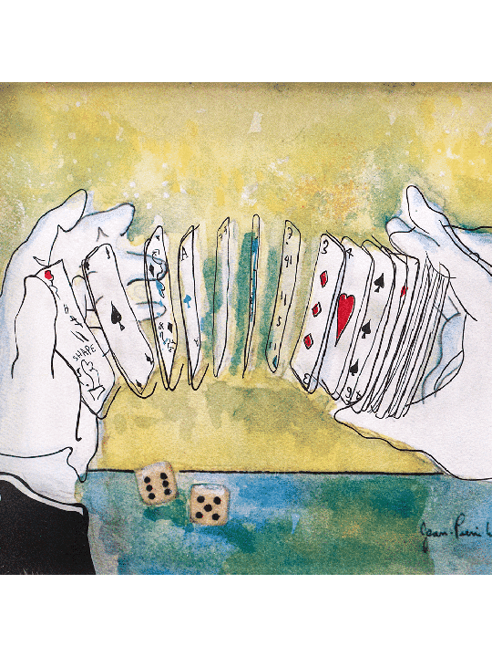 Mains magiques - Peinture sur verre 3D encadrée de cartes, cadeaux Tu B'Av, I