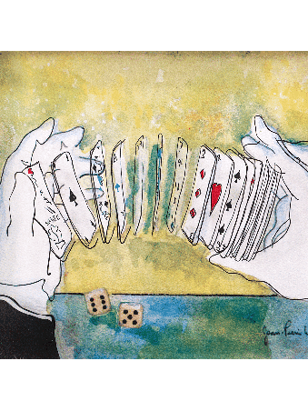 Mains magiques - Peinture sur verre 3D encadrée de cartes, cadeaux Tu B'Av, I