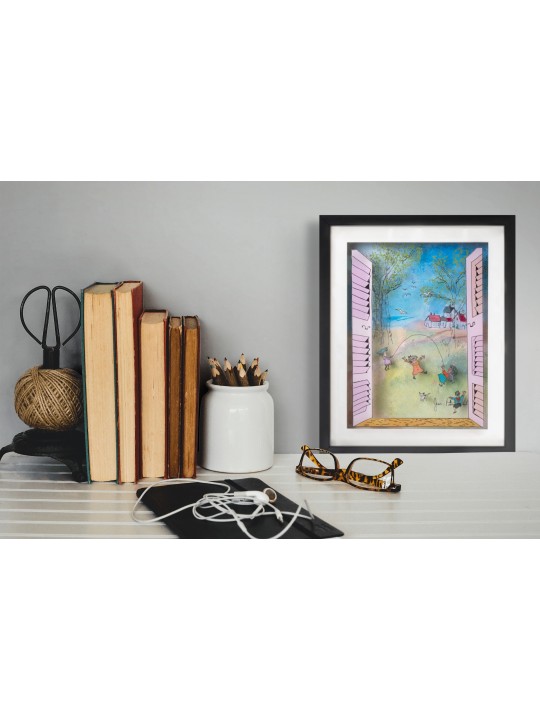 Window to Joy Peinture 3D sur verre de Kids Play Sk , Tu B'Av Gifts , I