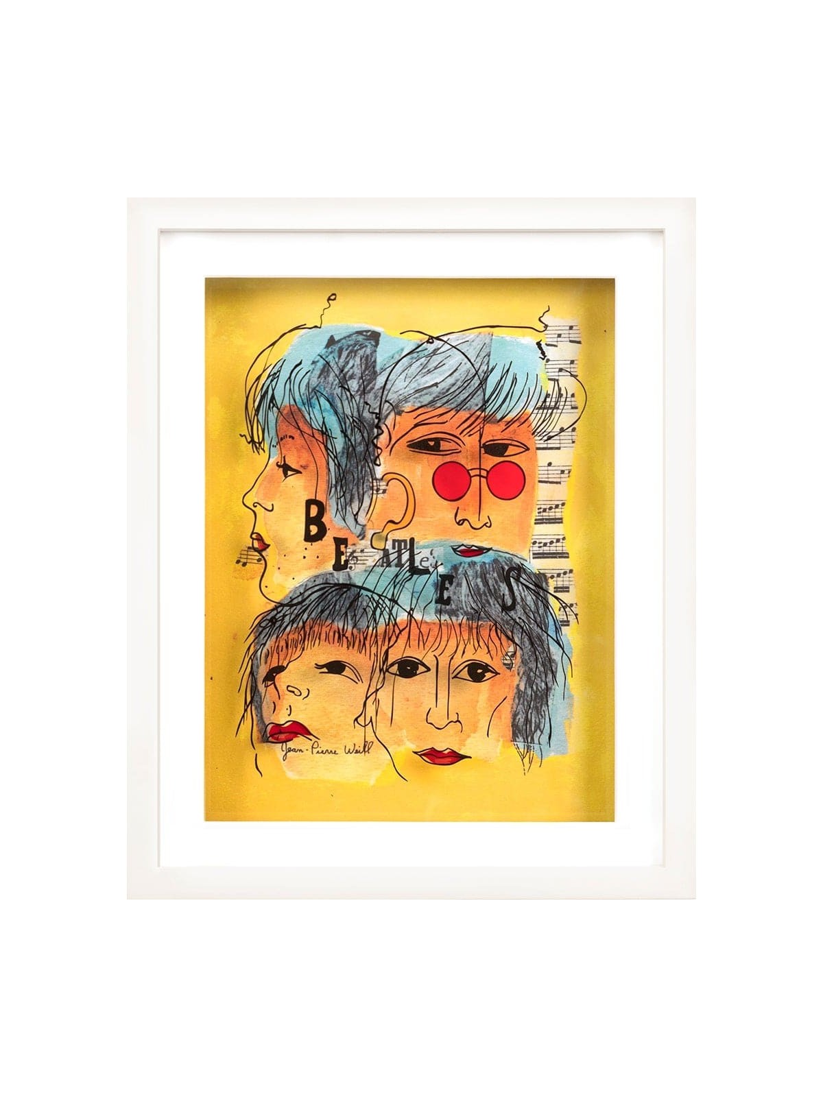 The Beatles Peinture 3D sur verre - Music Lovers Gi , Tu B'Av Gifts , I