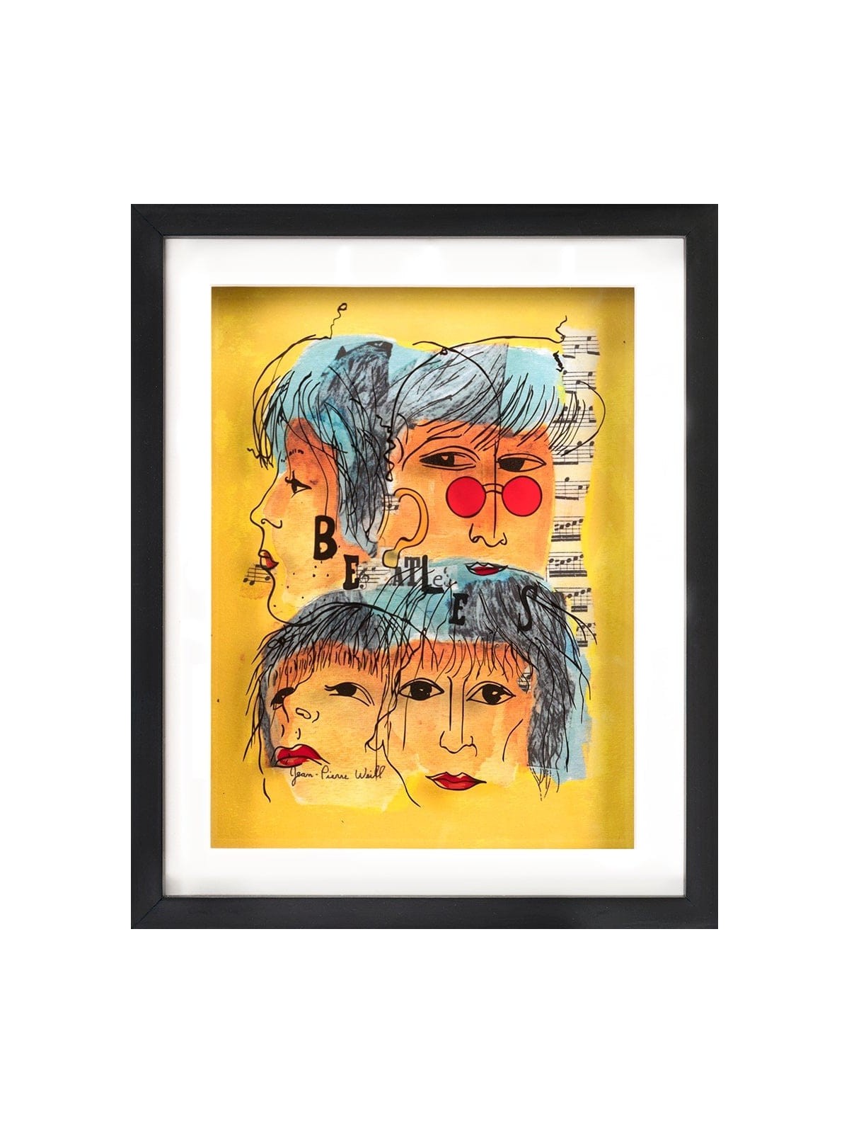 The Beatles Peinture 3D sur verre - Music Lovers Gi , Tu B'Av Gifts , I