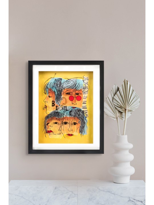 The Beatles Peinture 3D sur verre - Music Lovers Gi , Tu B'Av Gifts , I