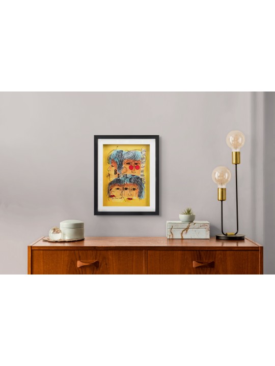 The Beatles Peinture 3D sur verre - Music Lovers Gi , Tu B'Av Gifts , I