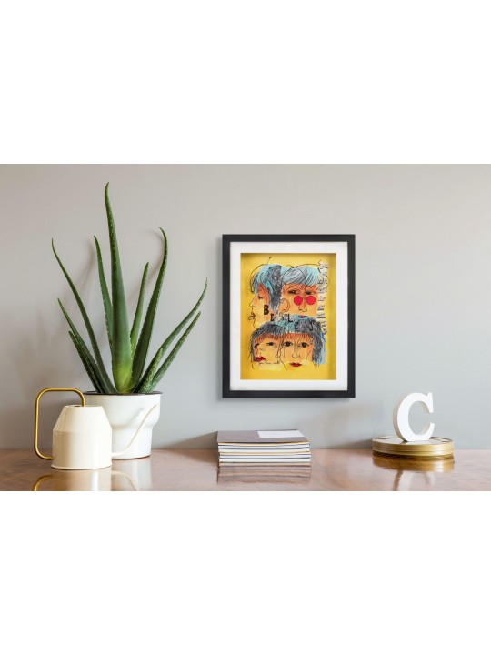 The Beatles Peinture 3D sur verre - Music Lovers Gi , Tu B'Av Gifts , I