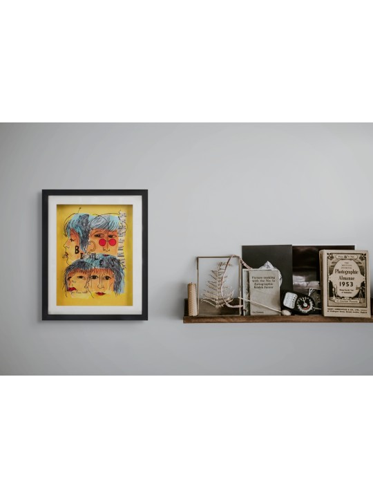 The Beatles Peinture 3D sur verre - Music Lovers Gi , Tu B'Av Gifts , I