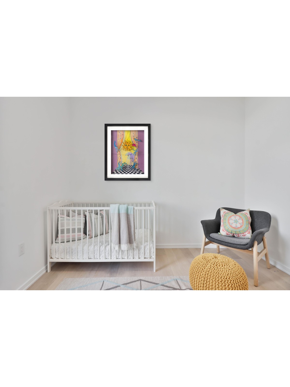 Nostalgic 3D Painting on Glass of Childhood Circus , Tu B'Av Gifts , I