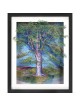Peinture d'arbre de vie d'œuvres d'art 3D sur verre avec, cadeaux Tu B'Av, I
