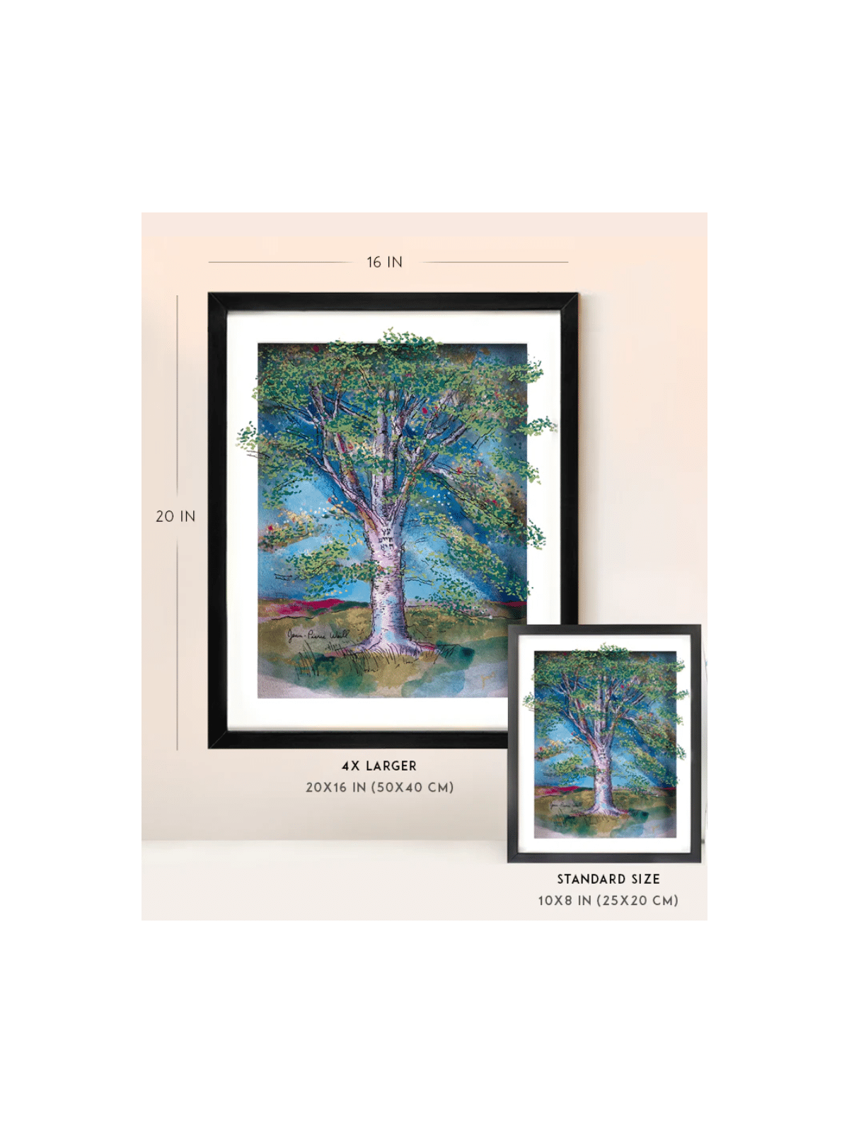 Peinture d'arbre de vie d'œuvres d'art 3D sur verre avec, cadeaux Tu B'Av, I