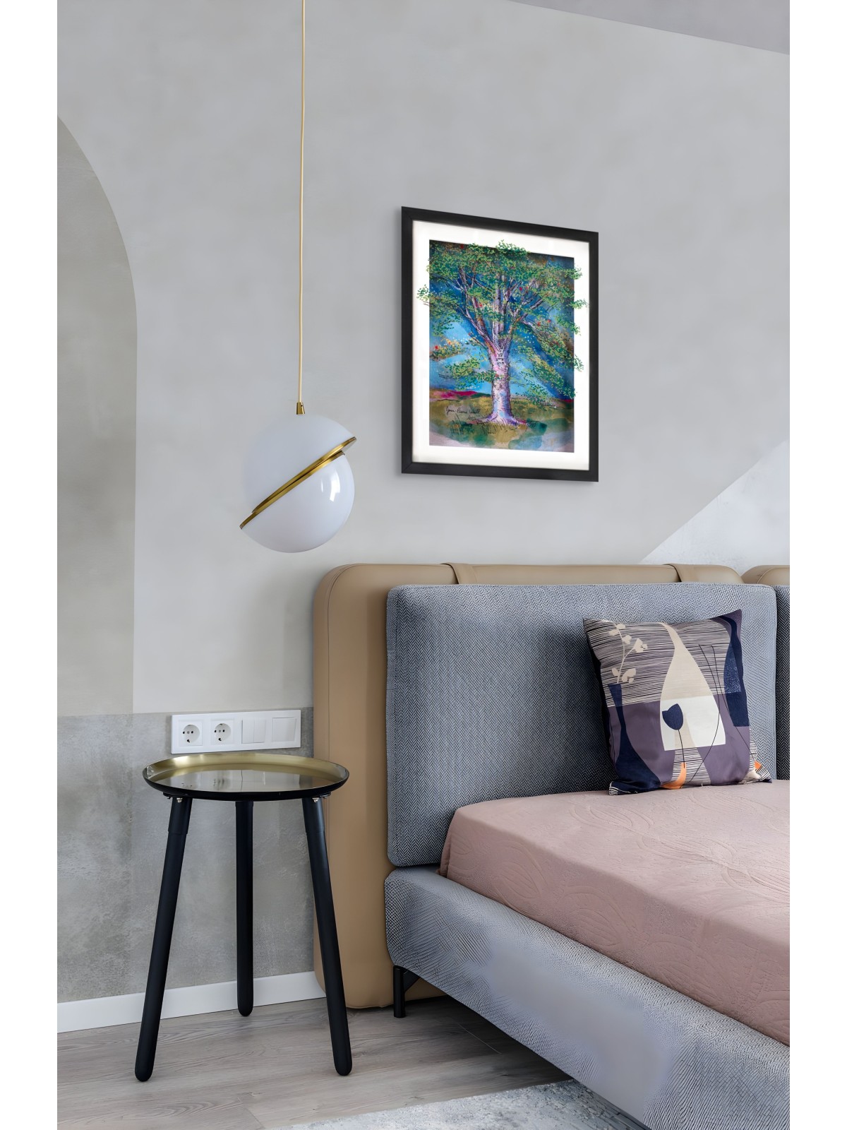 Tree of Life Painting of 3D Artwork on Glass with  , Tu B'Av Gifts , I