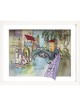 Venice by the Canal - 3D Glass Painting of Autumn  , Tu B'Av Gifts , I