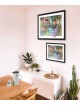 Venice by the Canal - 3D Glass Painting of Autumn  , Tu B'Av Gifts , I