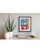 Two Glasses of Burgundy Wine Romantic 3d Painting  , Tu B'Av Gifts , I