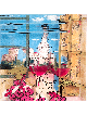 Two Glasses of Burgundy Wine Romantic 3d Painting  , Tu B'Av Gifts , I