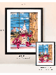 Two Glasses of Burgundy Wine Romantic 3d Painting  , Tu B'Av Gifts , I