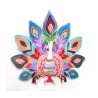 Yair Emanuel Wall Key Hanger Colorful Peacock | Clocks