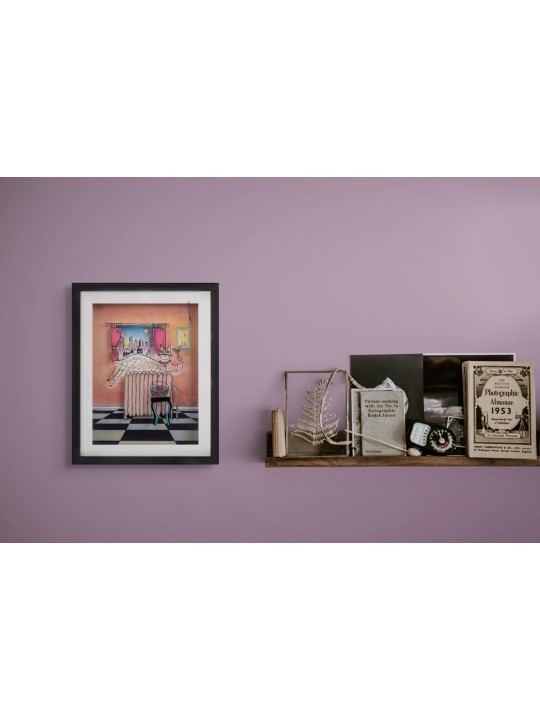 Chat chic dans la ville Peinture sur verre 3D pour Cat Lov , Cadeaux Tu B'Av , I