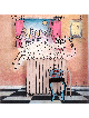 Chat chic dans la ville Peinture sur verre 3D pour Cat Lov , Cadeaux Tu B'Av , I