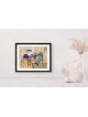 Seaside Serenade Romantic 3D Painting on Glass , Tu B'Av Gifts , Israe