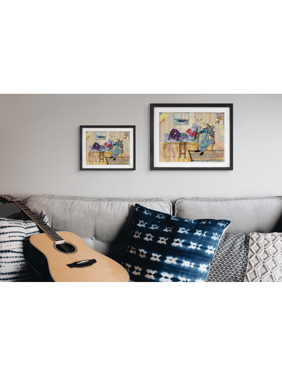 Seaside Serenade Romantic 3D Painting on Glass , Tu B'Av Gifts , Israe