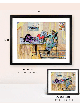 Seaside Serenade Romantic 3D Painting on Glass , Tu B'Av Gifts , Israe