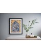 3D Painting on Glass of Dove With Olive Branch , Tu B'Av Gifts , Israe