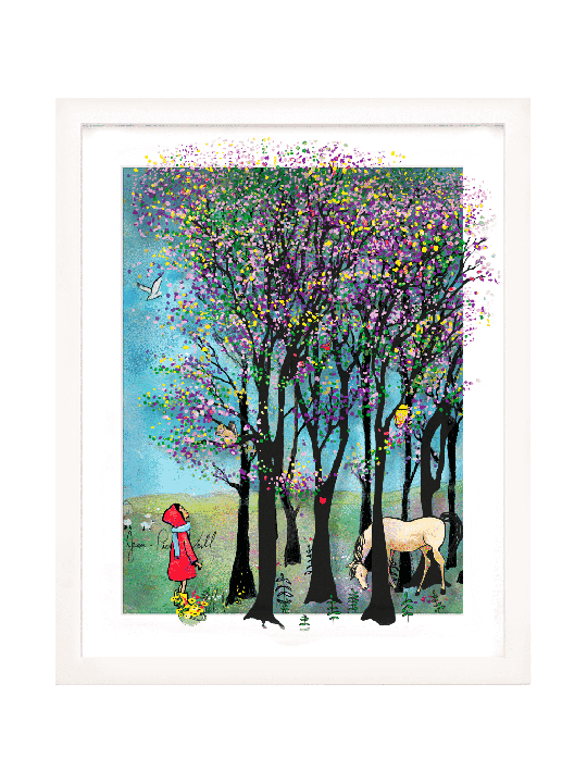 3D Painting on Glass of Colorful Magical Forest Wi , Tu B'Av Gifts , I