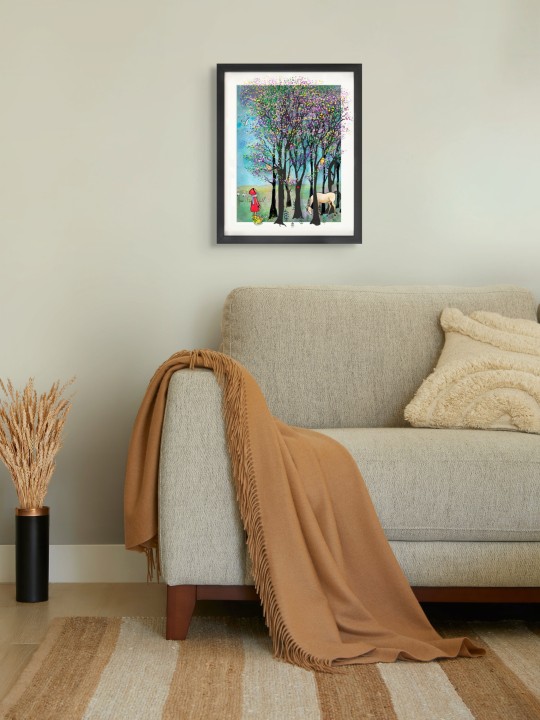 Peinture 3D sur verre de forêt magique colorée Wi , Cadeaux Tu B'Av , I