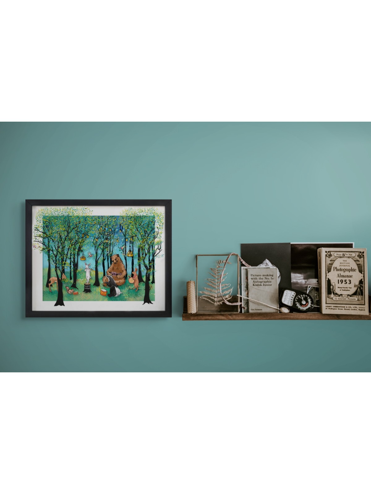 Forest Animals 3D Glass Art for Joyful Kids Room A , Tu B'Av Gifts , I