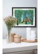 Animaux de la forêt Art en verre 3D pour chambre d'enfants joyeux A, cadeaux Tu B'Av, I