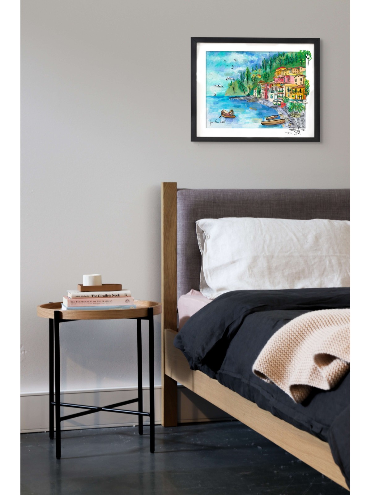 Charme côtier italien multicolore 3D Glass Art fo , Cadeaux Tu B'Av , I