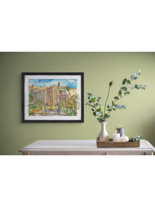 Cave of Machpelah Elegance 3D Painting on Glass wi , Tu B'Av Gifts , I