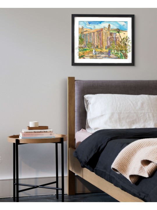 Cave of Machpelah Elegance 3D Painting on Glass wi , Tu B'Av Gifts , I
