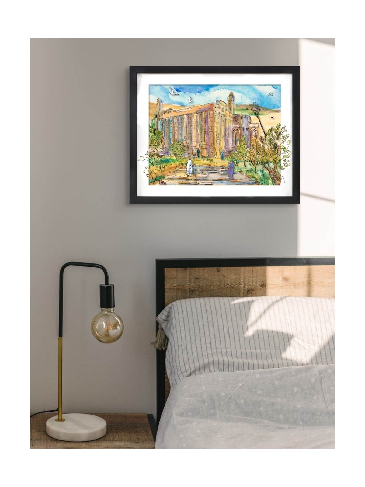 Cave of Machpelah Elegance 3D Painting on Glass wi , Tu B'Av Gifts , I