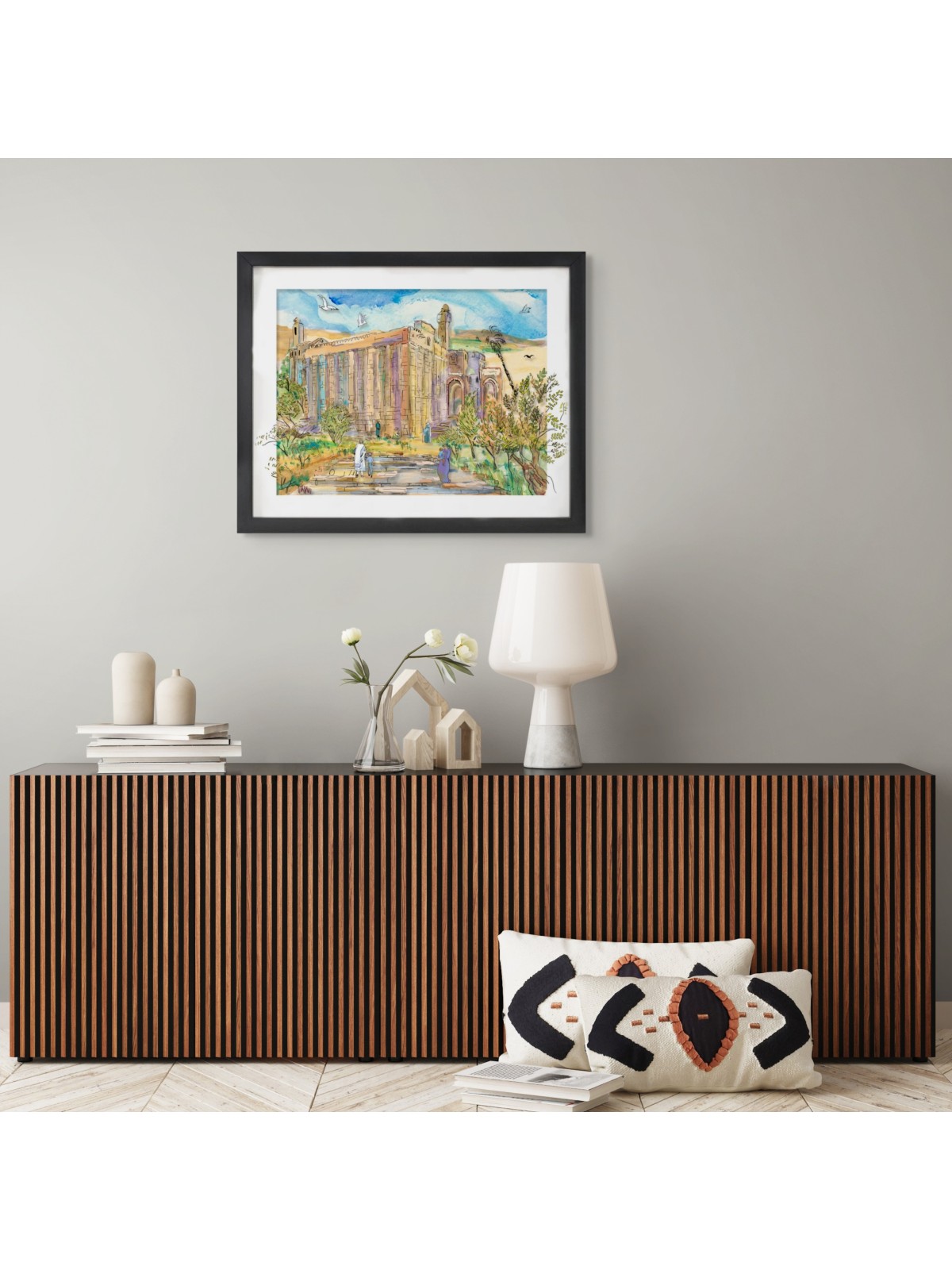Cave of Machpelah Elegance 3D Painting on Glass wi , Tu B'Av Gifts , I