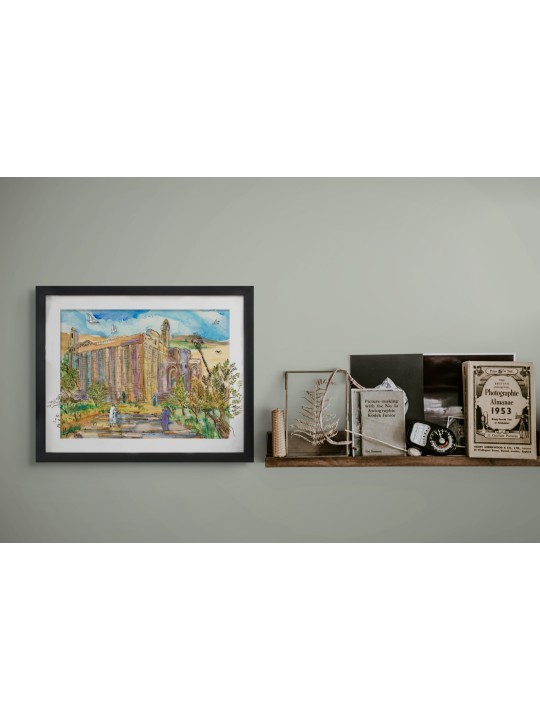 Cave of Machpelah Elegance 3D Painting on Glass wi , Tu B'Av Gifts , I