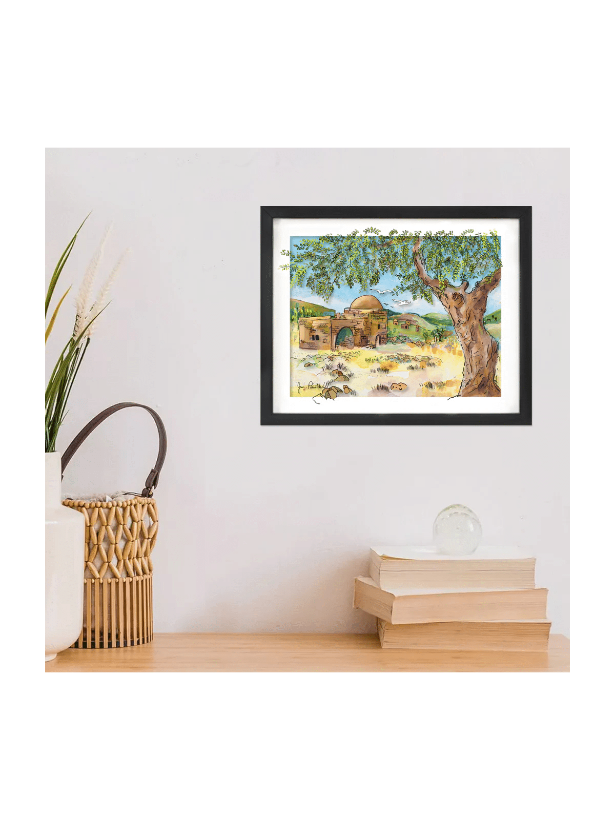 Kever Rachel 3D Painting on Glass - Modern Judaica , Tu B'Av Gifts , I