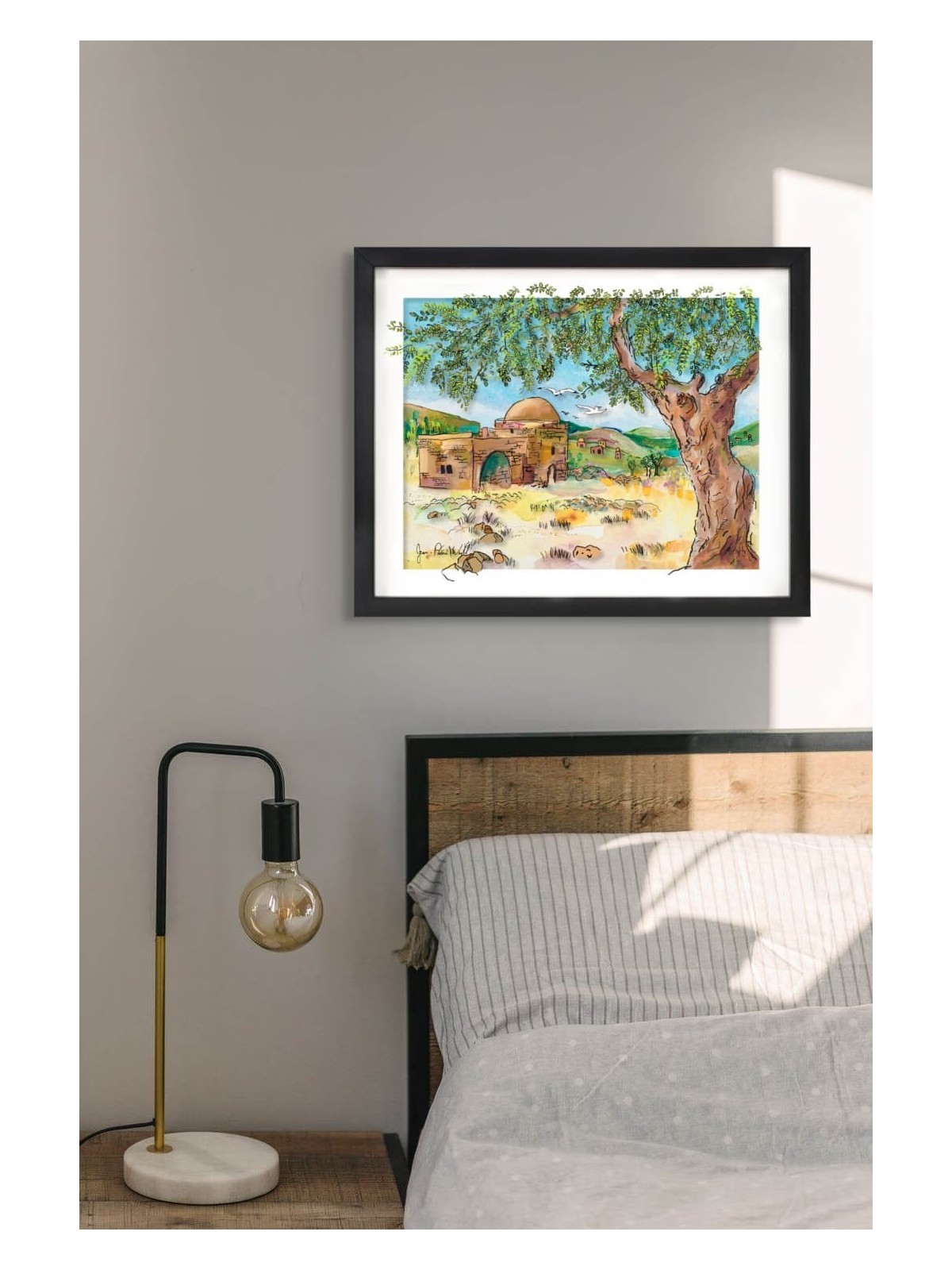 Kever Rachel 3D Painting on Glass - Modern Judaica , Tu B'Av Gifts , I