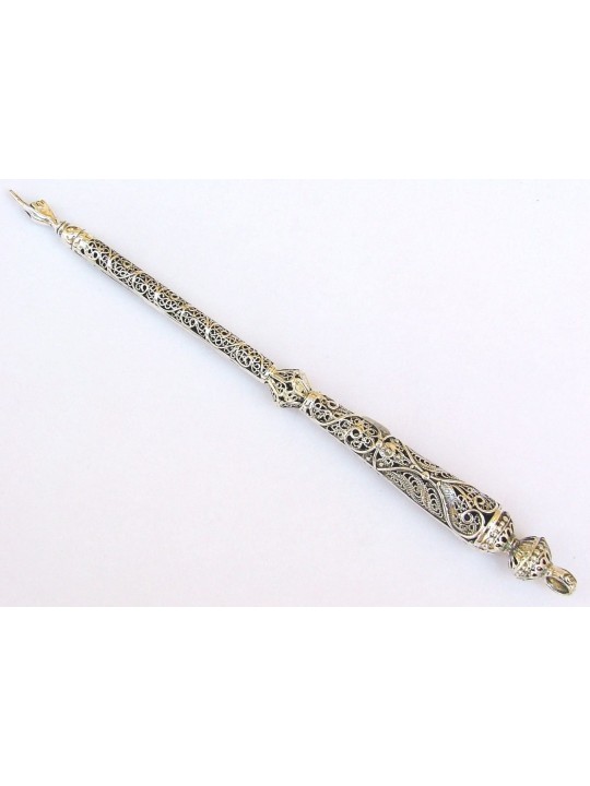 Exclusive Royal Filigree Silver Torah Pointer , Passover Gifts , Israe
