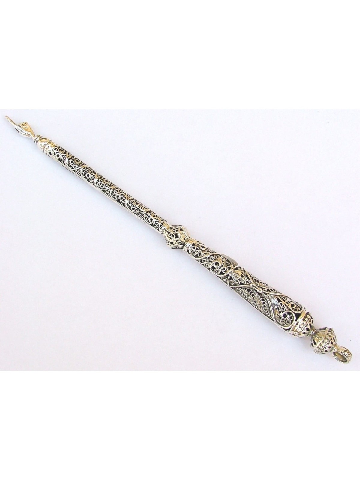 Exclusive Royal Filigree Silver Torah Pointer , Passover Gifts , Israe