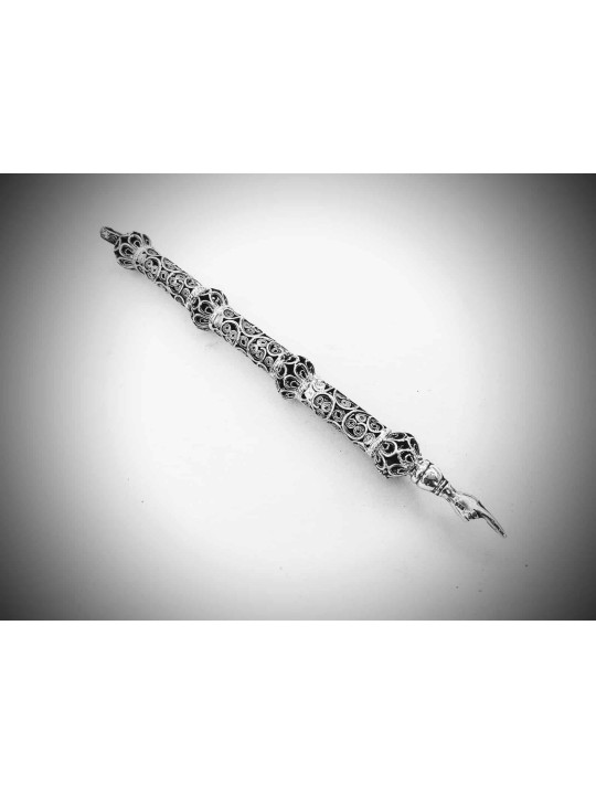 Decorated Royal Yemenite Average Size Yad Torah Po , Passover Gifts ,