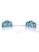 Sterling Silver Shema Israël Talit Clips , Clips Talit , Jud israélien