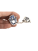 Sterling Silver Hamsa Tallit Clips with Enamel , Tallit Clips , Israel