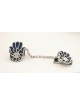 Clips de talit Hamsa en argent sterling avec émail, clips de talit, Israël