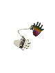 Clips Hamsa en argent sterling colorés, clips Talit, Judaica israélien