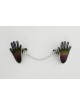Clips Hamsa en argent sterling colorés, clips Talit, Judaica israélien